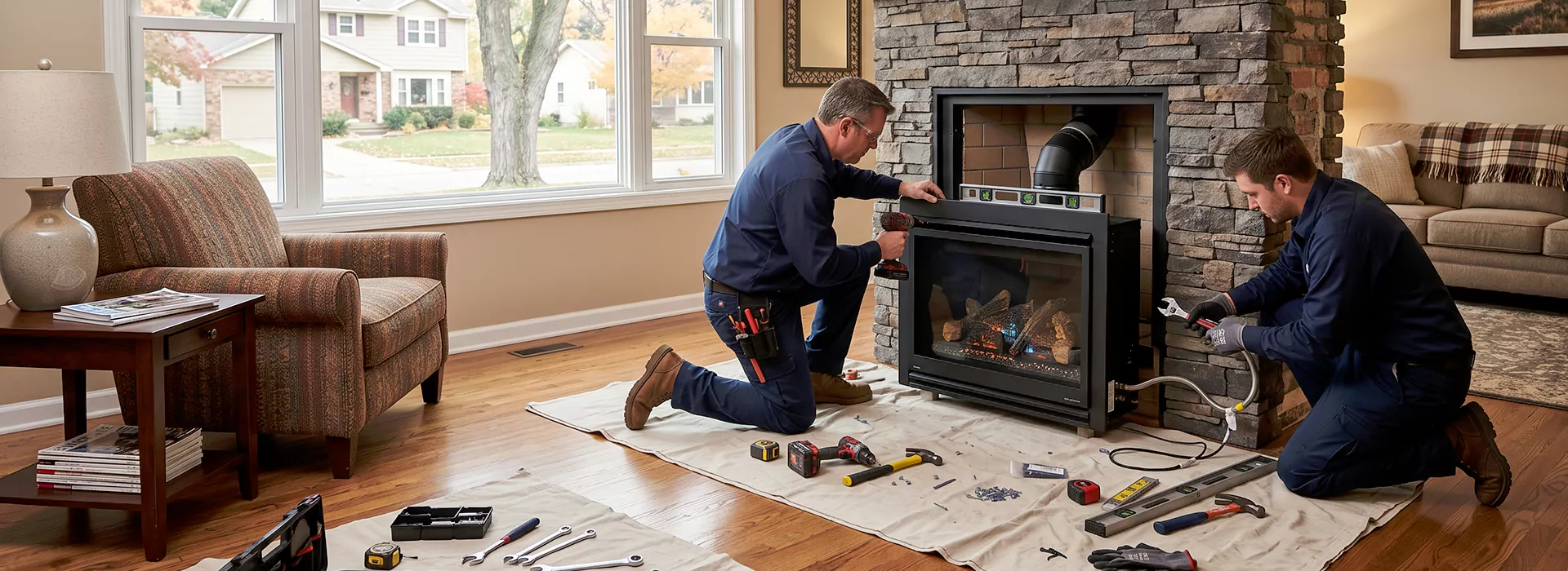 New Fireplace Installation in Sayreville