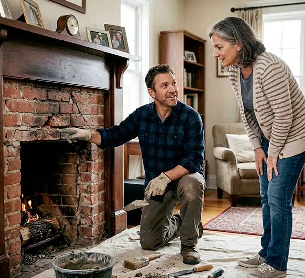 Why Sayreville Homeowners Choose Our Brick Fireplace Repair Team?
