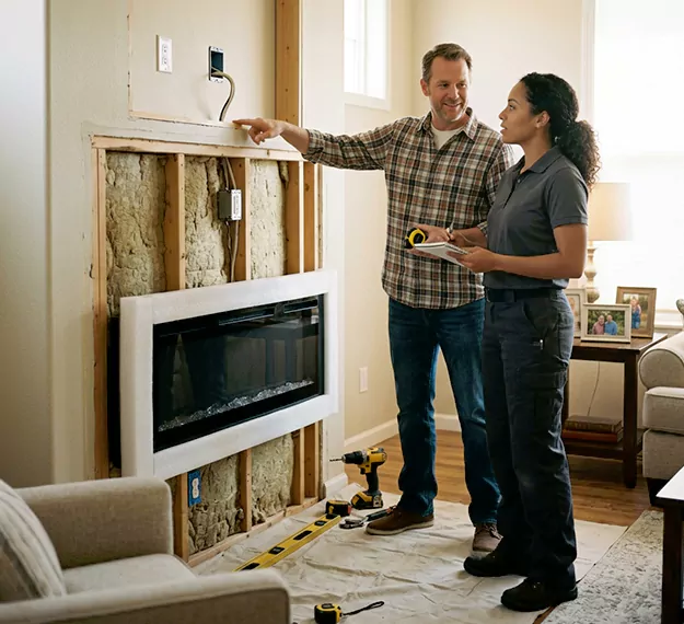 Why Sayreville, NJ Homeowners Choose Our Electric Fireplace Installation Team?