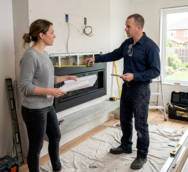 Why Sayreville Homeowners Choose Our Floating Fireplace Installation Team?