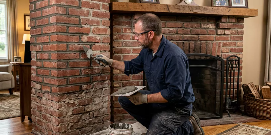 Repointing Brick Fireplace Sayreville