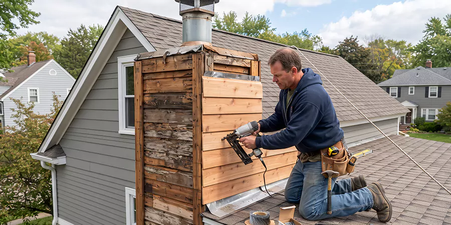 Wood Chimney Chase Repair Sayreville