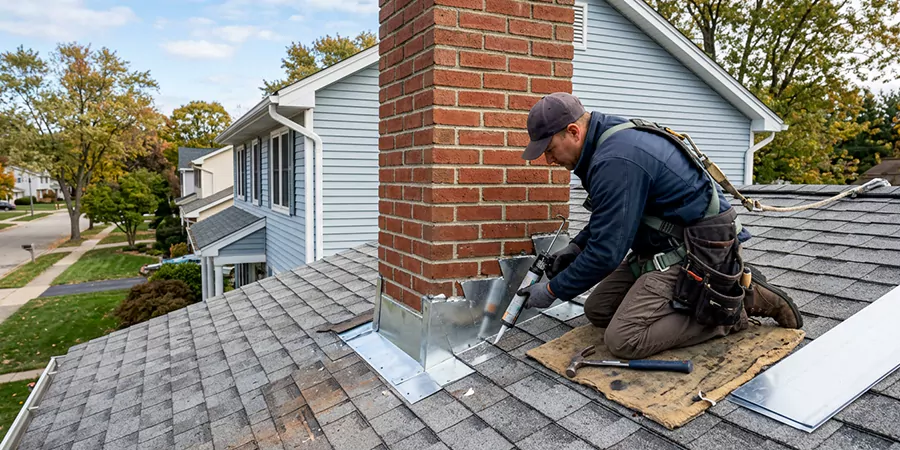 Roof and Chimney Flashing Leak Repair Sayreville