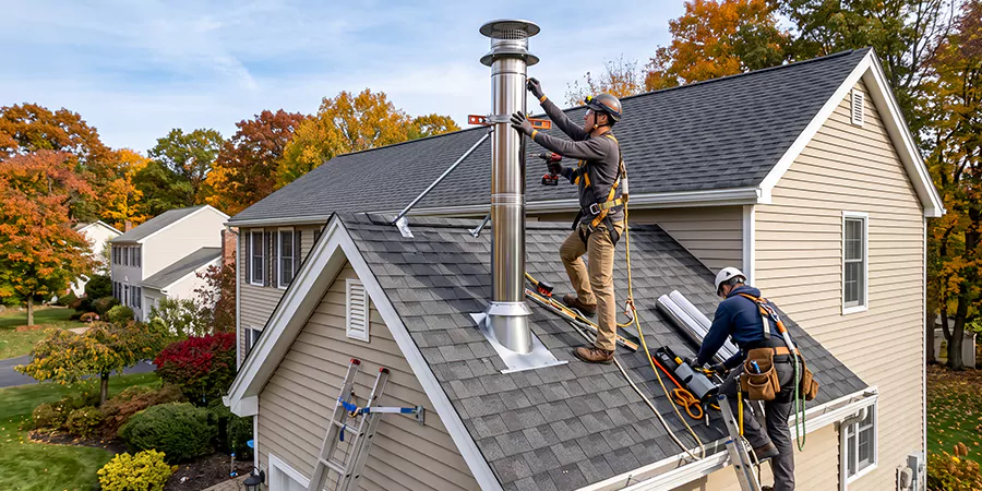 Freestanding and Corner Pellet Stove Installation Sayreville